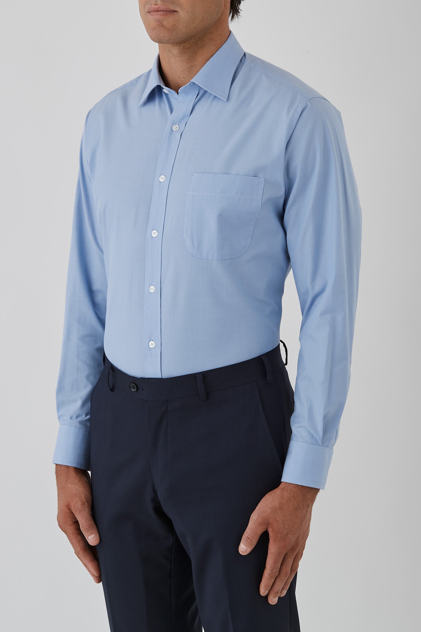 Ganton Classic Fit Gold Label Business Shirt in blue