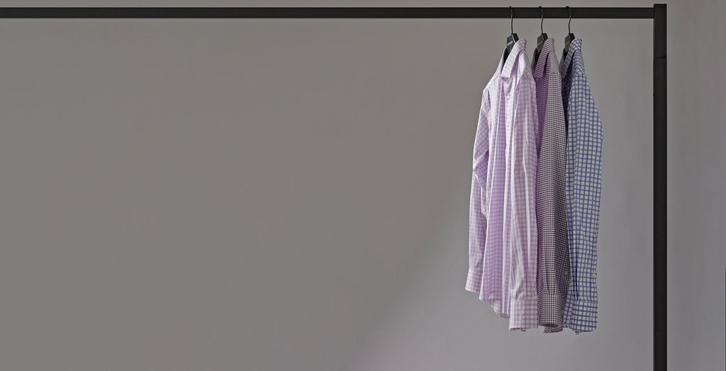 Dom Bagnato Buy 3 Shirts Save 25% Promo, 3 shirts on hangers.