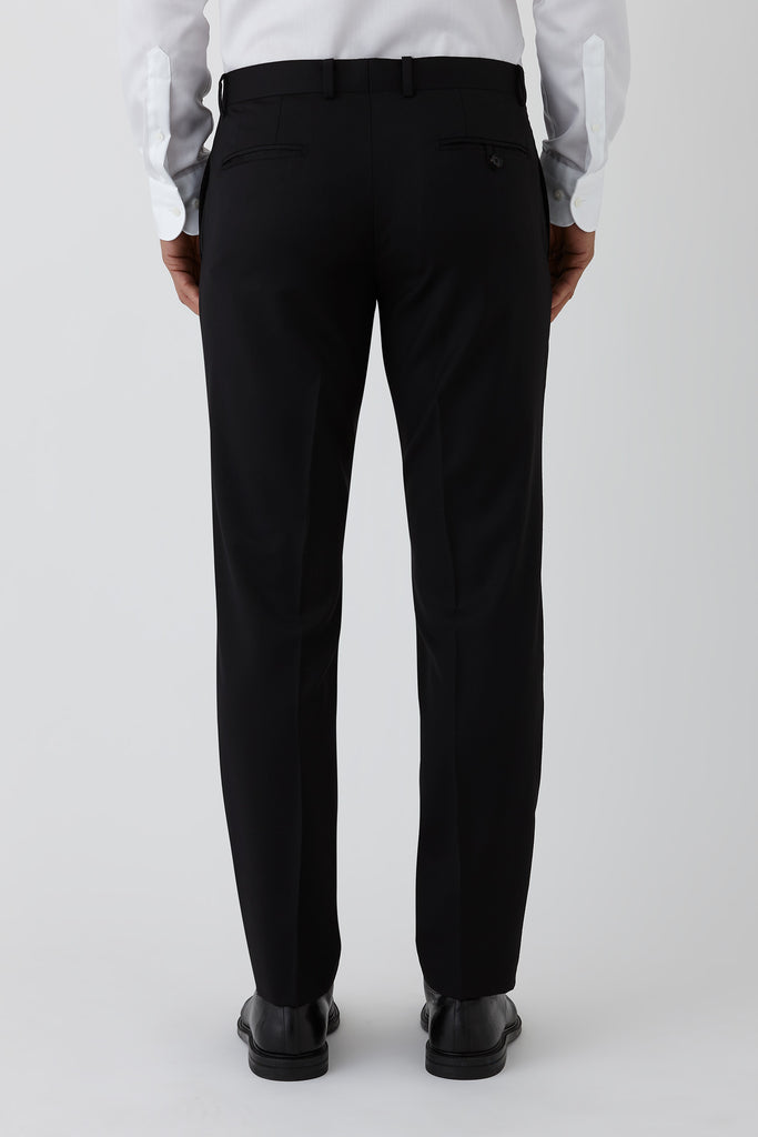 Razor Suit Trouser in Black from Joe Black Menswear. Rear Model Image - PJEW0031T1 - BLACK - FJV032