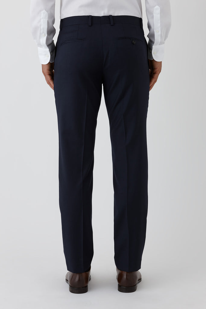 Navy Razor Suit Trouser from Joe Black Menswear. Rear Model Image - PJEW0031T1 - Navy - FJV032