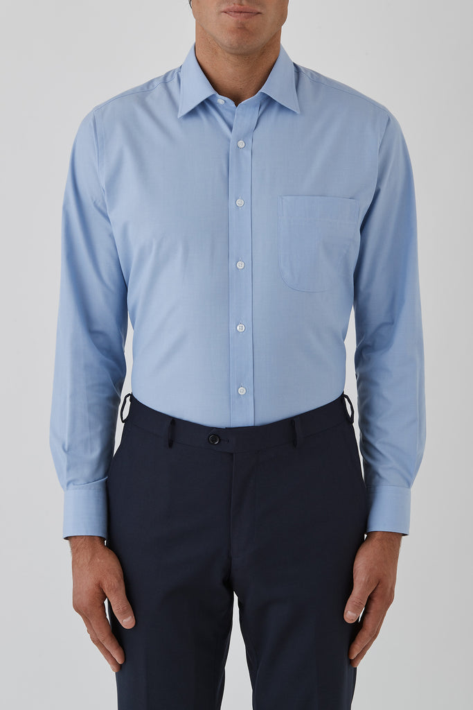 Ganton Blue Gold Label Business Shirt | Classic Fit